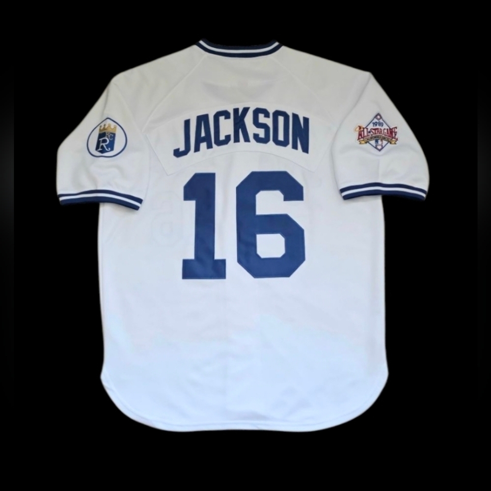 Bo Jackson Jersey Kansas City Royals 1989 All-Star Throwback Jersey Stitched NEW